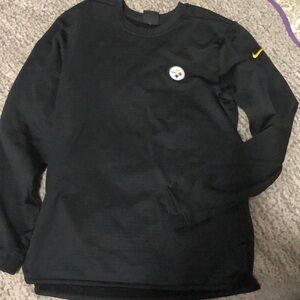 Nike nfl on field apparel Steelers crewneck Sz S